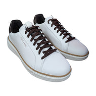 Cole Haan GrandPro Topspin 防水宽幅高尔夫球鞋 - 白色/马德拉蛇纹