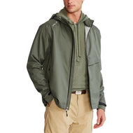 RLX Ralph Lauren Water -Repellent Hooded Jacket - Fossil Green