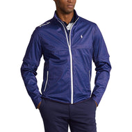 RLX Ralph Lauren Stratus Plaid Water -Repellent Full Zip Golf Jacket - French Navy Glen Plaid