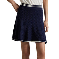 RLX Ralph Lauren Women's Knit A -Line Golf Skort - Refined Navy/White Splash