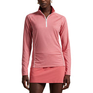 RLX Ralph Lauren Lauren Wanita bercetak aliran udara UV 1/4 zip - Bintang musim panas Sky Red