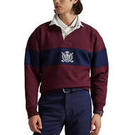 RLX Ralph Lauren Classic Fit Double-Knit Tech Collar Pullover - Rich Ruby/Refined Navy