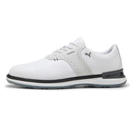 Puma avant wingtip spikeless golf shoes - puti/feather grey/itim