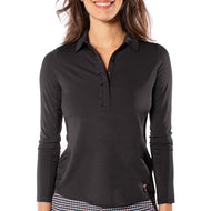 Golftini Women's Long Sleeve Ruffle Golf Shirt - Itim