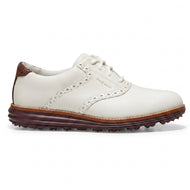 Cole Haan Women's Women's ØriginalGrand Saddle Golf Shoes - Ivory/FF/BLDSTNE