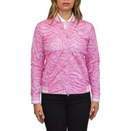 Jaket Golf Ribut Wanita - Zebra Pink