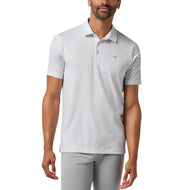 Travis Mathew Featherweight Salt Breeze Golf Polo Shirt - Puti