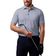 Glenmuir Carribridge Performance Polo Golf Shirt - Puti/ Navy