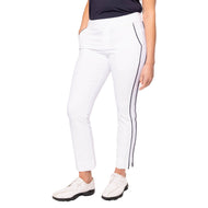 Golftini Women's Stretch Ankle Golf Pants - Puti/Navy