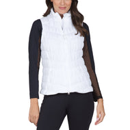 IBKUL Women's Solid Golf Vest - Puti