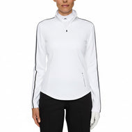 J.Lindeberg Nefe's Nefe Quarter Zip Golf Mid Layer - Putih