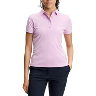 J.Lindeberg 女式 Tour Tech 高尔夫 Polo 衫 - 兰花花束