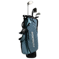 J.Lindeberg X Vessel Play Stand Golf Bag Printed - Itim/Puti