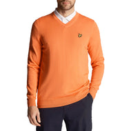 Lyle & Scott Golf V Neck Pullover - Kurso Coral