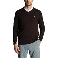 Lyle & Scott Merino Blend V -Neck Knit - Jet Black