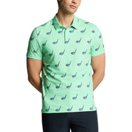 Lyle&Scott Micro Club印刷高尔夫球球衫 - 海岸线