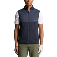 Lyle at Scott Windjammer Full Zip Golf Gilet - Dark Navy