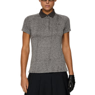 J.Lindeberg Women's Minnie Golf Polo Shirt - Dark Grey Melange