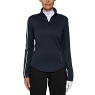 J.Lindeberg Nefe Quarter Zip Golf Mid Layer - JL Navy
