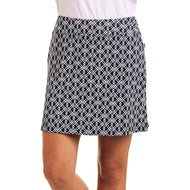 Skort Golf Liora Wanita Nivo - Tentera Laut/Putih