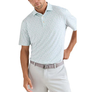Peter Millar Cheers Performance Jersey Golf Polo Shirt - White