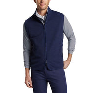 Peter Millar Vista Hybrid Full-Zip Golf Vest - Navy