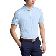 RLX RALPH LAUREN Lauren Solid Airflow Performance Golf Shirt- Office Blue