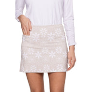 Golftini Women Pull sa 17.5 "Golf Skort - Sand Bar
