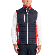 Sunderland Anton Pantded Regangan Panel Prestasi Golf Gilet - Tentera Laut/ Merah