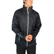 Sunderland Whisperdry Pro -Lite Lightweight Waterproof Golf Jacket - Black Camo/Silver