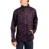 Sunderland Whisperdry Pro -Lite Lightweight Waterproof Golf Jacket - Mulberry Camo/ Navy
