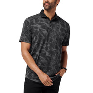 Travis Mathew Kajian Luar Negara Polo Golf Polo - Hitam