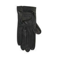 RLX RALPH LAUREN PERFORMANCE CABRETTA BEATHER GOLF GLOVE RIGHT - BLACK