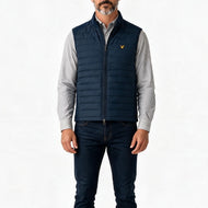 Lyle&Scott Hybrid缝完全拉链高尔夫吉列 - 莱德蓝色