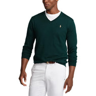 Prestasi Polo Ralph Lauren v Neck Knit - Hunt Club Green
