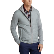 Rlx ralph lauren full zip fine gauge terry golf jacket - peak grey