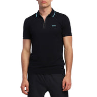 Boss Filix Slim Fit Polo Shirt - Madilim na Blue