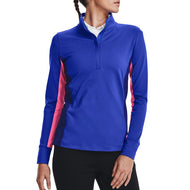 Under Armor Women's Storm Mid -Layer Golf 1/2 Zip - Versa Blue/Pink Punk