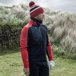 Galvin Green Dave Insulating 1/4 Zip Mid -Layer - Tentera Laut/Merah