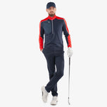 Galvin Green Dave Insulating 1/4 Zip Mid -Layer - Tentera Laut/Merah
