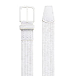 Travis Mathew Popsicle 2.0 Golf Belt - White/ Micro Chip Heather Weave