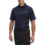 Sa ilalim ng Armor Playoff 3.0 Naka -print na Polo Golf Shirt - Hatinggabi Navy/Downpour Grey