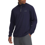 Perlawanan di bawah perisai bermain 1/4 Zip Golf Mid -Layer - Tentera Laut