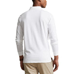 Polo Performance Ralph Lauren Cotton Pique Long Sleeve Polo - Ceramic White/Red