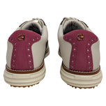 Cole Haan 女式 ØriginalGrand Saddle 高尔夫球鞋 - 象牙色/深橄榄色/白色/粉色