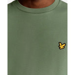 Lyle & Scott 轻质飞绒高尔夫圆领毛衣 - 仙人掌绿