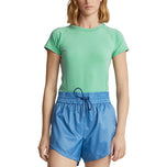 RLX Ralph Lauren Women Stretch Crew Tee - Resort Green Heather