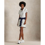 RLX Ralph Lauren Women's Paneled 1/4 Zip Golf Shirt - Ceramic White