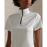 RLX Ralph Lauren Women's Paneled 1/4 Zip Golf Shirt - Ceramic White