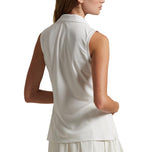 RLX RALPH LAUREN女子无袖旅游表演Polo衬衫 - 白色